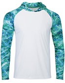 Paragon Biloxi Sublimated UPF50+ Hoodie Tee 241 SEAFOAM Front
