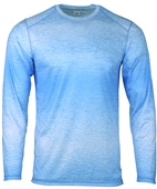 ParagonXP Mirage Ombre Stripes Sublimated UPF50+ Long Sleeve Tee 234 LT BLUE Front