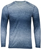 ParagonXP Mirage Ombre Stripes Sublimated UPF50+ Long Sleeve Tee 234 NAVY Front