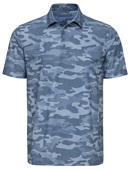 Paragon Adult Newport Contemporary Camo UPF30+ Printed Polo 170 BLUE CAMO Pocket