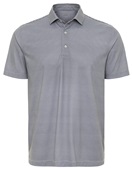 ParagonXP Adult Aiken Heathered Classic Striped Polo STEEL HEATHER/CHARCOAL Pocket