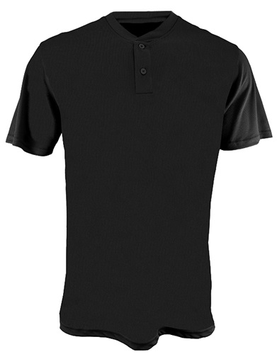 Alleson Adult 2-Button Henley Baseball Jerseys 522MM | Epic Sports