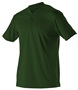 Alleson Adult 2-Button Henley Baseball Jerseys 522MM FOREST Pocket