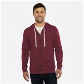 Next Level Unisex Santa Cruz Full Zip Hoodie 9602 MAROON Pocket