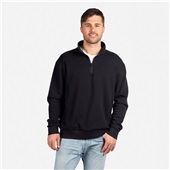 Next Level Unisex Santa Cruz Quarter Zip 9643 BLACK Pocket