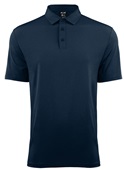 Zorrel Manchester Heather Jersey Stretch Mens Polo Z4537 HEATHER NAVY Pocket
