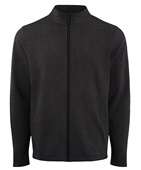 Zorrel Dakota Poly-Cotton Fleece Mens Full-Zip Jacket Z4579 HEATHER CHARCOAL Pocket