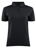 Zorrel Manchester Jersey Stretch Ladies Heather Polo Z7537 HEATHER BLACK Pocket