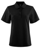 Zorrel Hudson Dri-Balance Knit Ladies Polo Z7538 BLACK Pocket