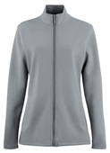 Zorrel Ladies Dakota Poly-Cotton Fleece Long Sleeve Full Zip Jacket PLATINUM Pocket