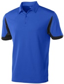 Tonix Men's Velocity LuxKnit Performance Polo Shirt 2230 ROYAL/BLACK Pocket