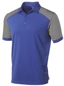 Tonix Men's Ultimate Polo Shirt 2240 ROYAL/GRAPHITE Pocket