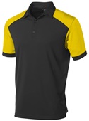 Tonix Men's Ultimate Polo Shirt 2240 BLACK/GOLD Pocket