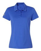 Adidas Women's Textured Stripe Polo ADI-A707 BRIGHT ROYAL Pocket