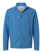North End Men's Spirit Textured Full-Zip Jacket NE727 LIGHT NAUTICAL BLUE HEATHER Pocket