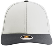 Zapped Apache 6-Panel Low-Medium Profile Snapback Baseball Caps OFF WHITE/BLACK BILL Front
