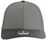 Zapped Apache 6-Panel Low-Medium Profile Snapback Baseball Caps SILVER/BLACK BILL Front