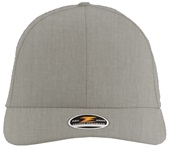 Zapped Apache 6-Panel Low-Medium Profile Snapback Baseball Caps HEATHER GREY Front