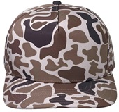 Zapped BlackHawk 5-Panel Medium Profile Snapback Baseball Caps LIGHT OLD SCHOOL CAMO Front