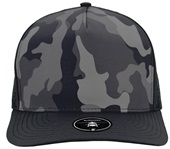 Zapped BlackHawk 5-Panel Medium Profile Snapback Baseball Caps BLACK CAMO Front