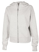 Charles River Women's Willow Full Zip Hoodie OATMEAL HEATHER Pocket
