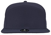 Zapped Gunny Classic Canvas Fabric Flat-Bill Snapback Cap NAVY Front