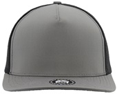 Zapped Marine 5-Panel Medium Profile Snapback Hat CHARCOAL-BLACK Front
