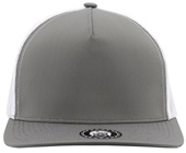 Zapped Marine 5-Panel Medium Profile Snapback Hat CHARCOAL-WHITE Front