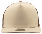 Zapped Marine 5-Panel Medium Profile Snapback Hat KHAKI-BROWN Front