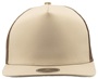 Zapped Marine 5-Panel Medium Profile Snapback Hat KHAKI-BROWN Front
