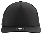 Zapped Marine 5-Panel Medium Profile Snapback Hat BLACK Front