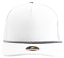 Zapped Marine R+ 5-Panel Medium Profile Rope Brim Snapback Hat WHITE-BLACK/WHITE CHAINLINK ROPE Front