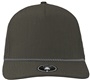 Zapped BlackHawk R+ 5-Panel Medium Profile Rope Brim Snapback Hat GRAPHITE/GREY CHAINLINK ROPE Front