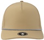 Zapped BlackHawk R+ 5-Panel Medium Profile Rope Brim Snapback Hat KHAKI/WHITE CHAINLINK ROPE Front