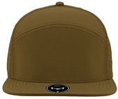 Zapped Osprey 7-Panel Flat-bill Medium Profile Snapback Baseball Caps CARAMEL Front