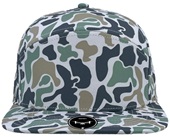 Zapped Osprey 7-Panel Flat-bill Medium Profile Snapback Baseball Caps JUNGLE CAMO Front