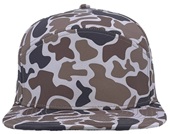 Zapped Osprey 7-Panel Flat-bill Medium Profile Snapback Baseball Caps LIGHT OLD SCHOOL CAMO Front