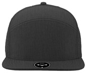 Zapped Osprey 7-Panel Flat-bill Medium Profile Snapback Baseball Caps GRAPHITE Front