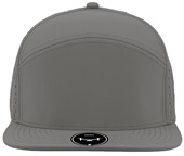 Zapped Osprey 7-Panel Flat-bill Medium Profile Snapback Baseball Caps GREY Front