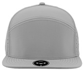 Zapped Osprey 7-Panel Flat-bill Medium Profile Snapback Baseball Caps SILVER Front