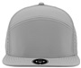 Zapped Osprey 7-Panel Flat-bill Medium Profile Snapback Baseball Caps SILVER Front
