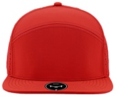 Zapped Osprey 7-Panel Flat-bill Medium Profile Snapback Baseball Caps CARDINAL Front