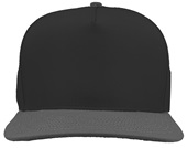 Zapped Patriot Canvas Medium Profile Snapback Baseball Caps BLACK/GREY Front