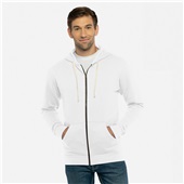 Next Level Unisex Santa Barbara Full Zip Hoodie 9602 WHITE Pocket