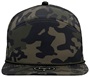 Zapped Osprey R+ 7-Panel Flat Bill Medium Profile Snapback Rope Baseball Caps OLIVE CAMO-OLIVE CHAINLINK ROPE Front