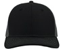 Zapped Warrior Curved Bill Medium Profile Trucker Snapback Hat BLACK-CHARCOAL Front