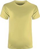 Lightweight, Pre-Shrunk 60% Cotton/ 40% Poly Cooling Short Sleeve T Shirt VEGAS GOLD Front