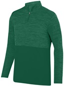 Adult Shadow Tonal Heather 1/4 Zip Sports Pullover DARK GREEN Pocket