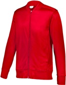 TRASH*********Adult Full Zip, Side Seam Pockets Warm-Up Jacket RED Pocket