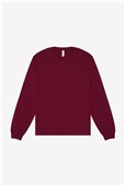 Bella+Canvas Unisex 6 Oz Heavyweight Long Sleeve Tee 3511 MAROON Front